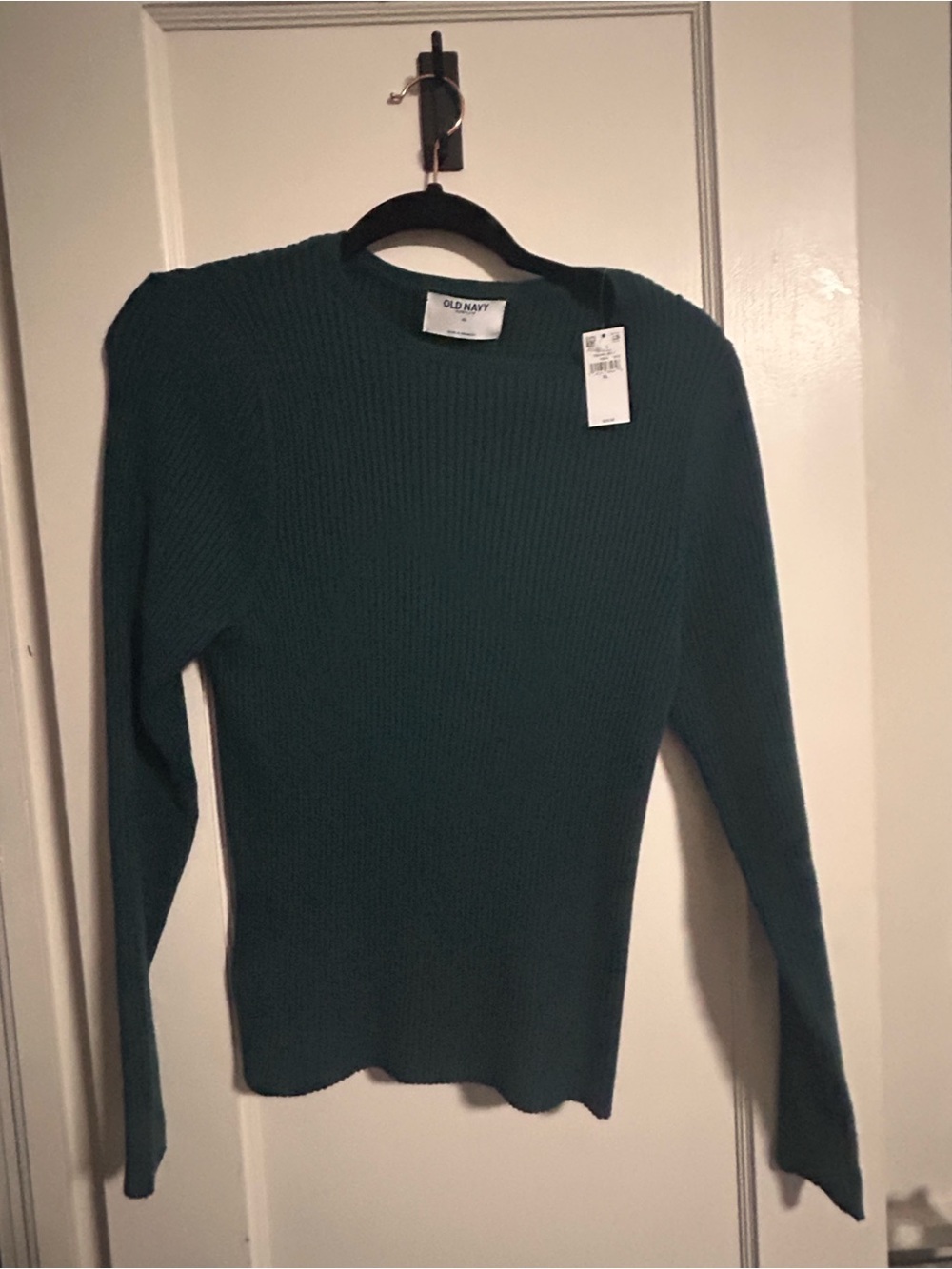 Old Navy Dark Teal Ribbed Crewneck Sweater - Women's NWT. Size xl
